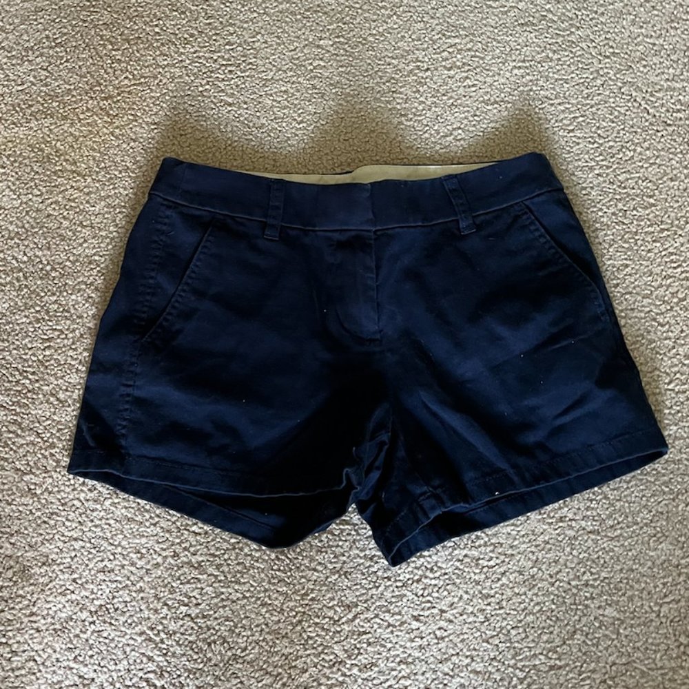 Women's size 2 J. Crew navy chino shorts!!